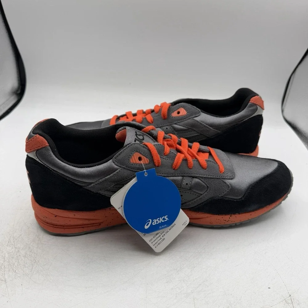 Asics Gel Saga Shoes Mens Sz 11 Grey/Orange/Black Athletic Sneakers H137K-1105